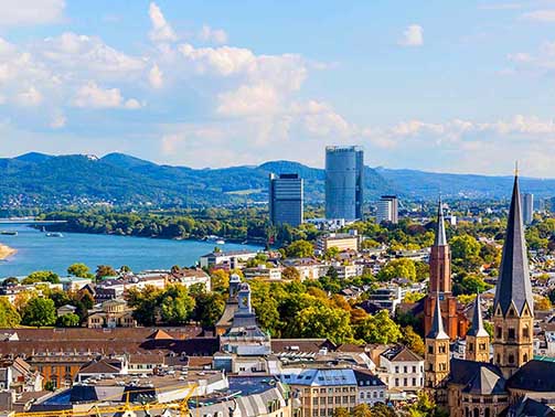 A panorama of the city Bonn